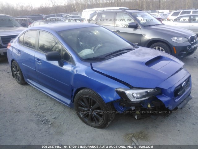 JF1VA1G65F9826730 - 2015 SUBARU WRX LIMITED BLUE photo 1