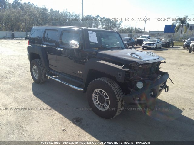 5GTEN13E188136471 - 2008 HUMMER H3 BLACK photo 1