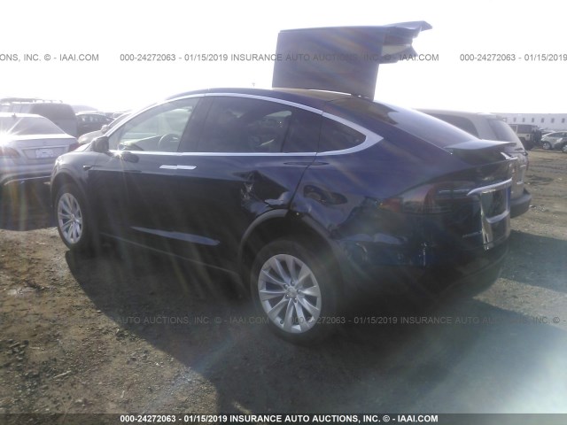 5YJXCAE20JF088640 - 2018 TESLA MODEL X BLUE photo 3