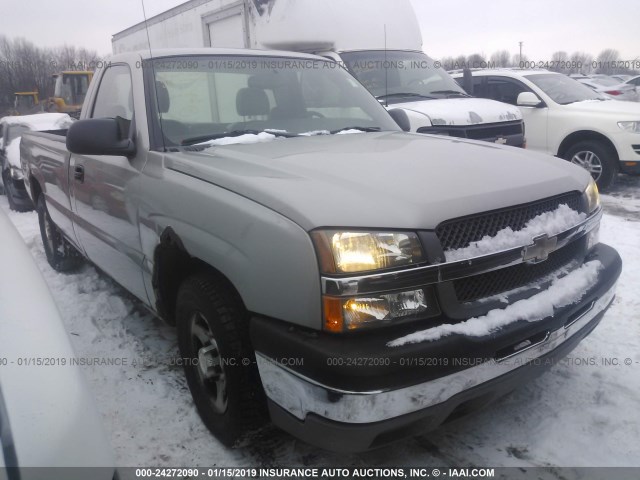 1GCEC14X44Z254905 - 2004 CHEVROLET SILVERADO C1500 GRAY photo 1