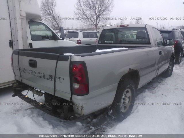 1GCEC14X44Z254905 - 2004 CHEVROLET SILVERADO C1500 GRAY photo 4