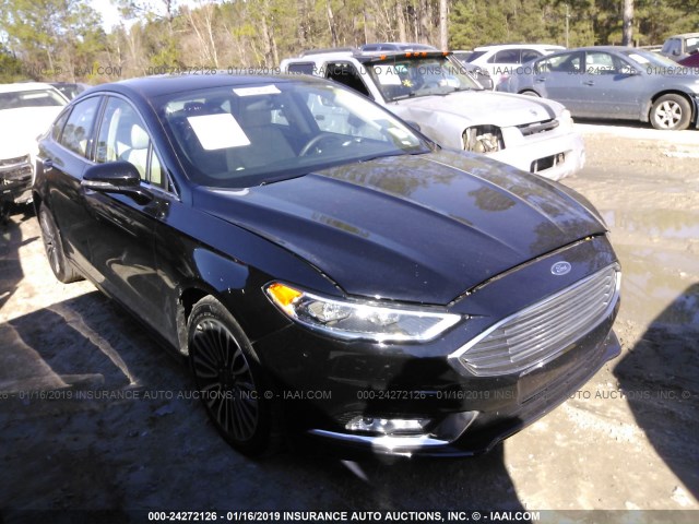 3FA6P0D91JR197489 - 2018 FORD FUSION TITANIUM/PLATINUM BLACK photo 1