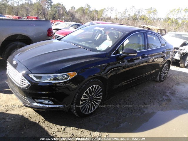 3FA6P0D91JR197489 - 2018 FORD FUSION TITANIUM/PLATINUM BLACK photo 2