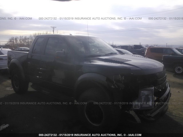 1FTEX1EV0AFA06245 - 2010 FORD F150 SUPER CAB BLACK photo 1