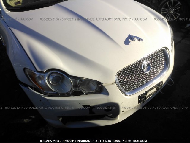 SAJWA05B29HR09343 - 2009 JAGUAR XF LUXURY WHITE photo 6