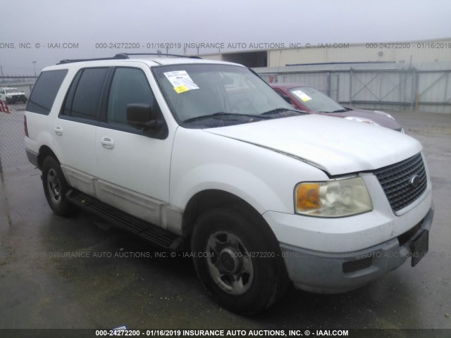 1FMRU15W03LB85728 - 2003 FORD EXPEDITION XLT WHITE photo 1