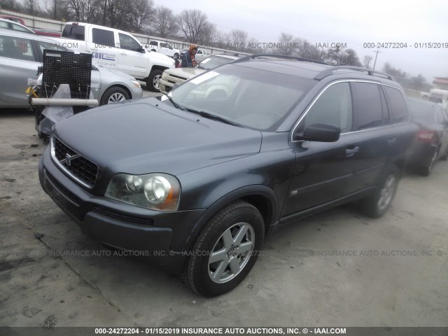 YV4CY592761270544 - 2006 VOLVO XC90 GRAY photo 2