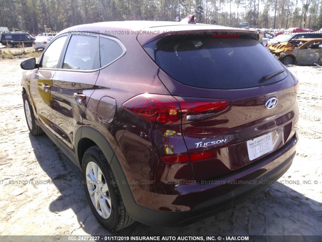 KM8J23A42KU879932 - 2019 HYUNDAI TUCSON SE RED photo 3