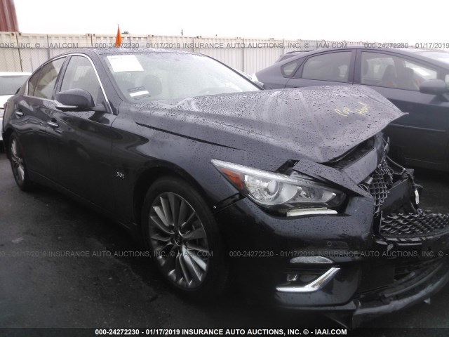 JN1EV7AP9JM351210 - 2018 INFINITI Q50 LUXE/SPORT BLACK photo 1