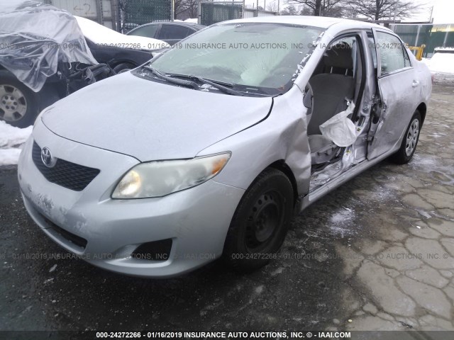 2T1BU4EE7AC373777 - 2010 TOYOTA COROLLA S/LE/XLE SILVER photo 6