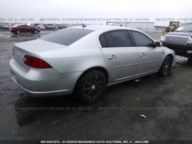 1G4HD57256U130302 - 2006 BUICK LUCERNE CXL SILVER photo 4