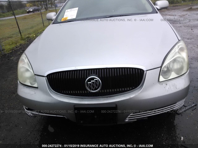 1G4HD57256U130302 - 2006 BUICK LUCERNE CXL SILVER photo 6