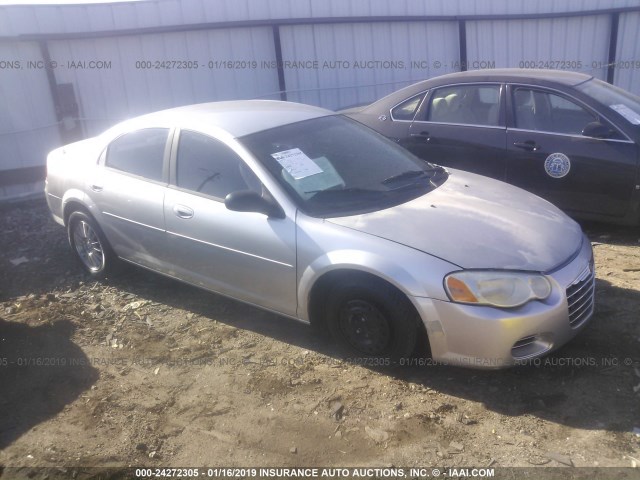 1C3EL46X94N416361 - 2004 CHRYSLER SEBRING LX SILVER photo 1