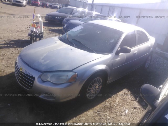 1C3EL46X94N416361 - 2004 CHRYSLER SEBRING LX SILVER photo 2