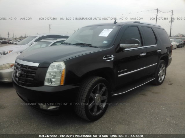 1GYUKAEF8AR116360 - 2010 CADILLAC ESCALADE BLACK photo 2