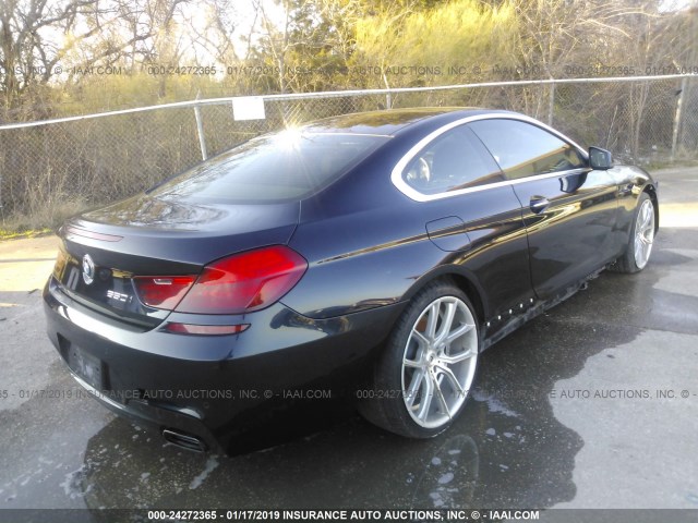 WBALX3C51CC528566 - 2012 BMW 650 I BLACK photo 4