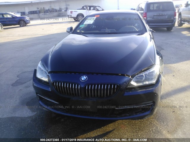 WBALX3C51CC528566 - 2012 BMW 650 I BLACK photo 6