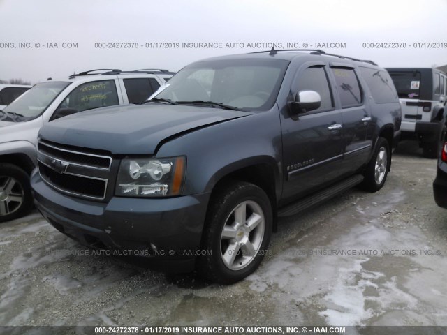 3GNFK16338G176115 - 2008 CHEVROLET SUBURBAN K1500 LS BLUE photo 2