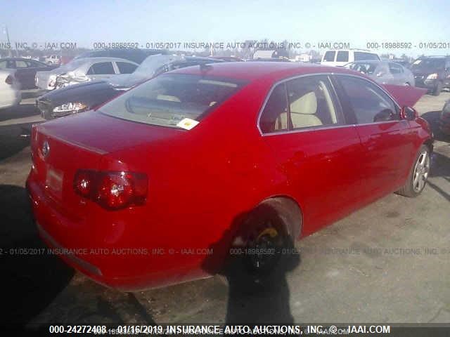 3VWRL7AJ2AM141341 - 2010 VOLKSWAGEN JETTA TDI RED photo 4