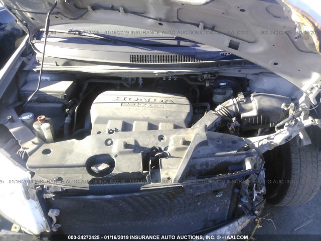 5FNRL5H27BB071931 - 2011 HONDA ODYSSEY LX SILVER photo 10