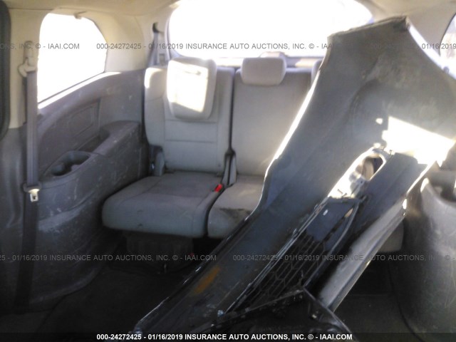 5FNRL5H27BB071931 - 2011 HONDA ODYSSEY LX SILVER photo 8