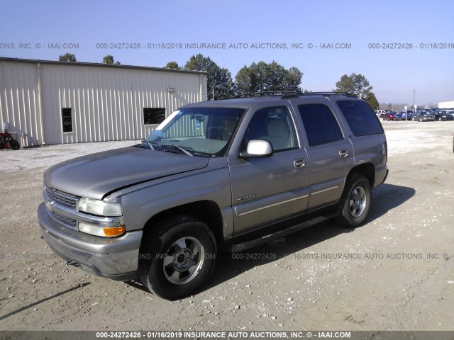 1GNEK13T91R175217 - 2001 CHEVROLET TAHOE K1500 Pewter photo 2