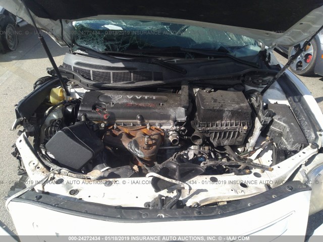 4T4BE46K19R078840 - 2009 TOYOTA CAMRY SE/LE/XLE თეთრი ფოტო 10