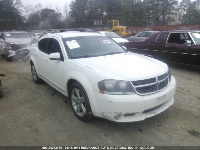 1B3LC76M98N603987 - 2008 DODGE AVENGER R/T WHITE photo 1