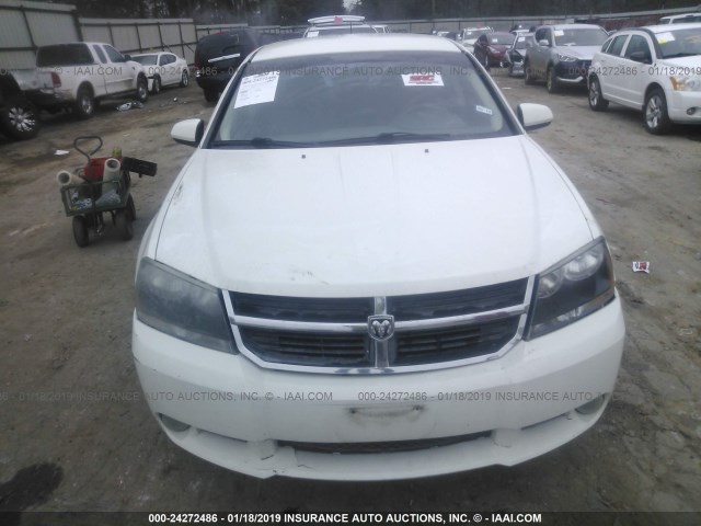 1B3LC76M98N603987 - 2008 DODGE AVENGER R/T WHITE photo 6