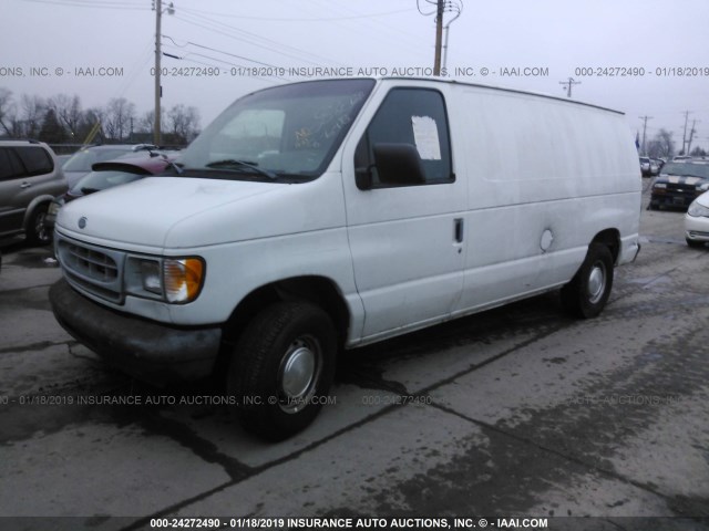 1FTRE1427WHA03532 - 1998 FORD ECONOLINE E150 VAN WHITE photo 2