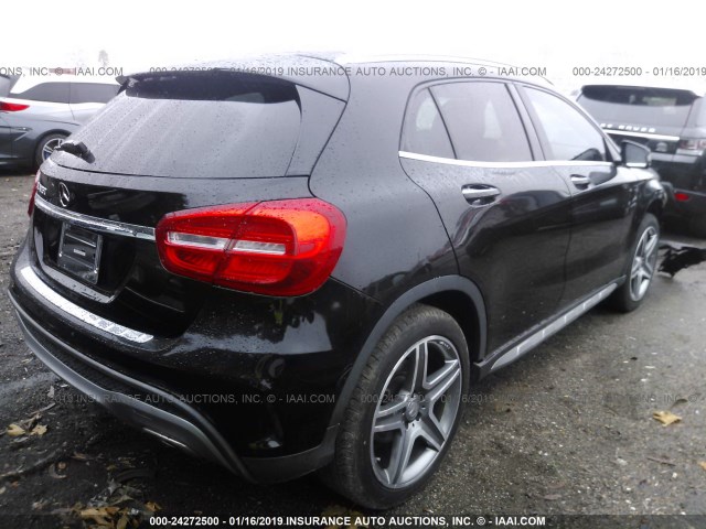 WDCTG4EB9FJ131547 - 2015 MERCEDES-BENZ GLA 250 BLACK photo 4