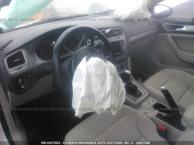 3VW217AU1FM039604 - 2015 VOLKSWAGEN GOLF WHITE photo 5