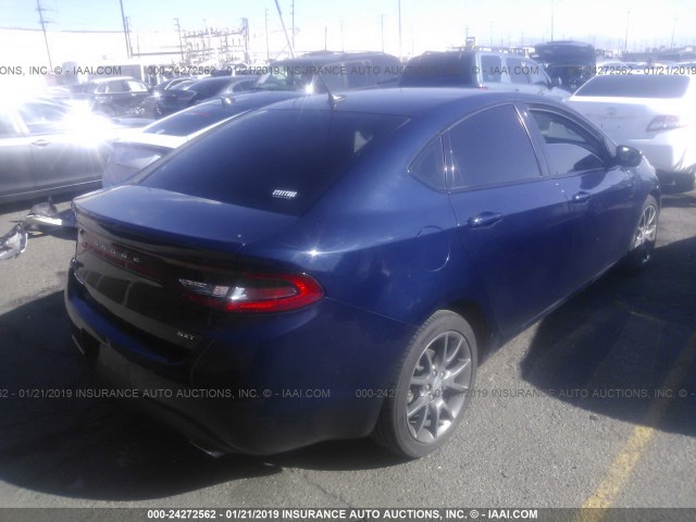 1C3CDFBA1DD311787 - 2013 DODGE DART SXT Dark Blue photo 4