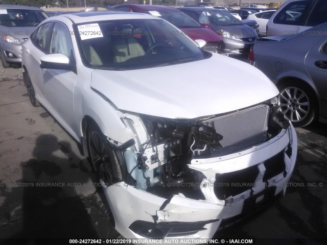 19XFC1F71GE214234 - 2016 HONDA CIVIC EXL WHITE photo 1