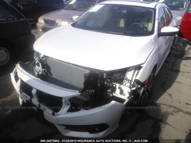 19XFC1F71GE214234 - 2016 HONDA CIVIC EXL WHITE photo 2