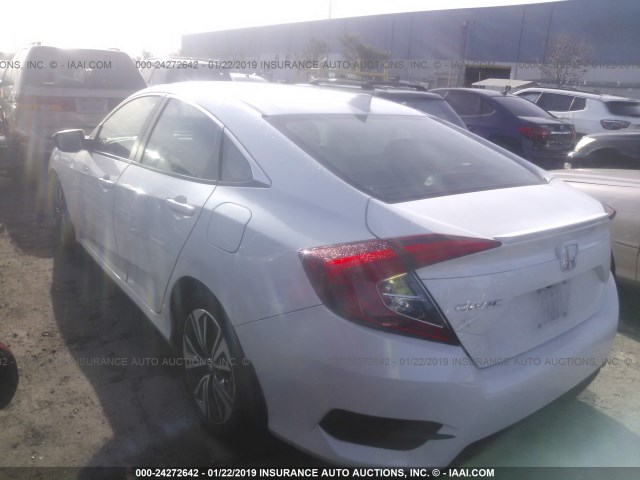 19XFC1F71GE214234 - 2016 HONDA CIVIC EXL WHITE photo 3