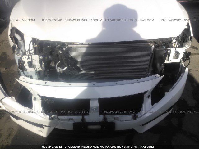 19XFC1F71GE214234 - 2016 HONDA CIVIC EXL WHITE photo 6