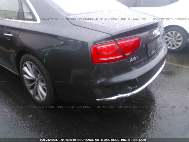 WAURVAFD6BN010639 - 2011 AUDI A8 L QUATTRO GRAY photo 6