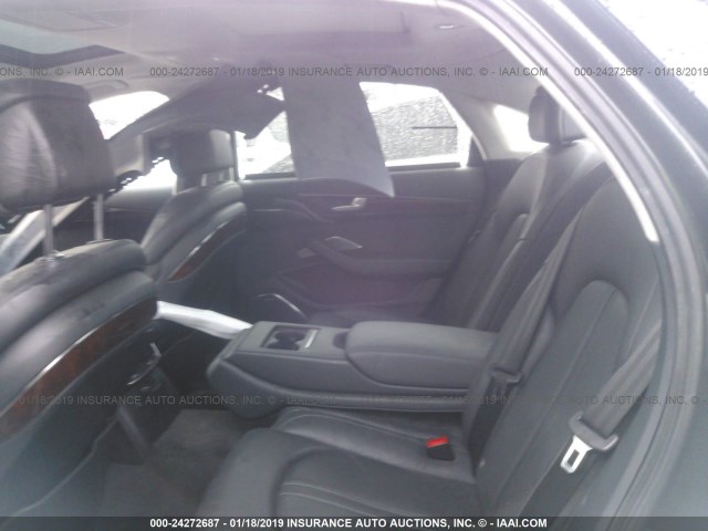 WAURVAFD6BN010639 - 2011 AUDI A8 L QUATTRO GRAY photo 8