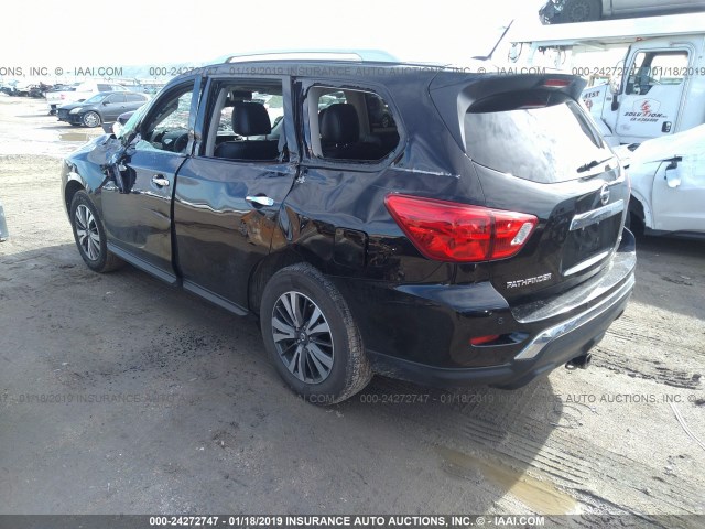 5N1DR2MN6JC603989 - 2018 NISSAN PATHFINDER S/SV/SL/PLATINUM BLACK photo 3