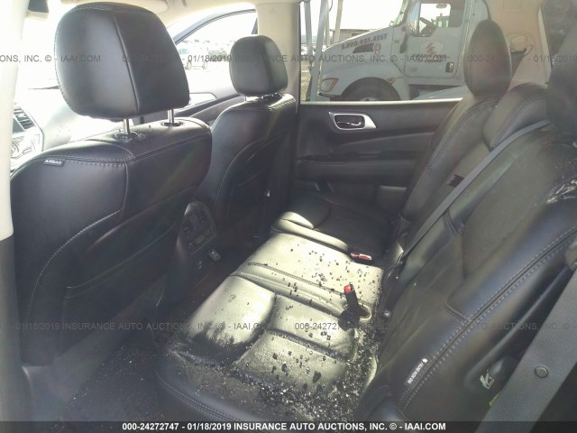5N1DR2MN6JC603989 - 2018 NISSAN PATHFINDER S/SV/SL/PLATINUM BLACK photo 8