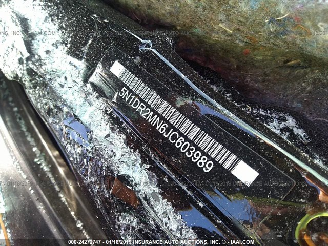 5N1DR2MN6JC603989 - 2018 NISSAN PATHFINDER S/SV/SL/PLATINUM BLACK photo 9