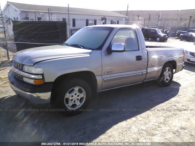 1GCEC14VXXZ116479 - 1999 CHEVROLET SILVERADO C1500 SILVER photo 2