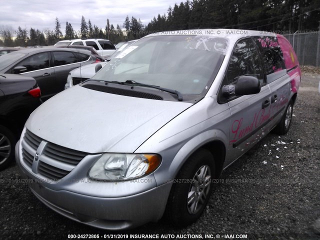 1D4GP24R56B637819 - 2006 DODGE GRAND CARAVAN SE GRAY photo 2