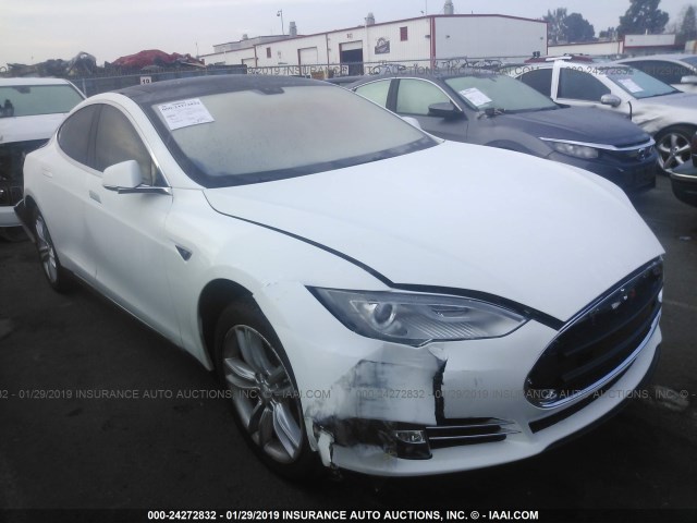 5YJSA1CG7DFP03901 - 2013 TESLA MODEL S WHITE photo 1