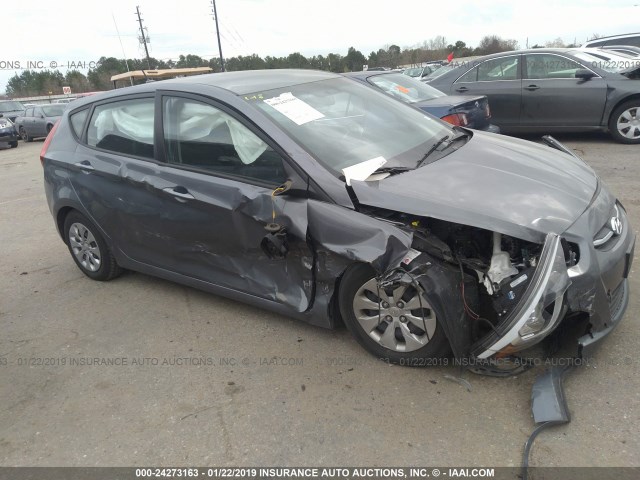 KMHCT5AE4GU258838 - 2016 HYUNDAI ACCENT SE GRAY photo 6