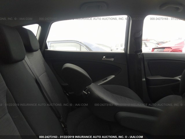 KMHCT5AE4GU258838 - 2016 HYUNDAI ACCENT SE GRAY photo 8