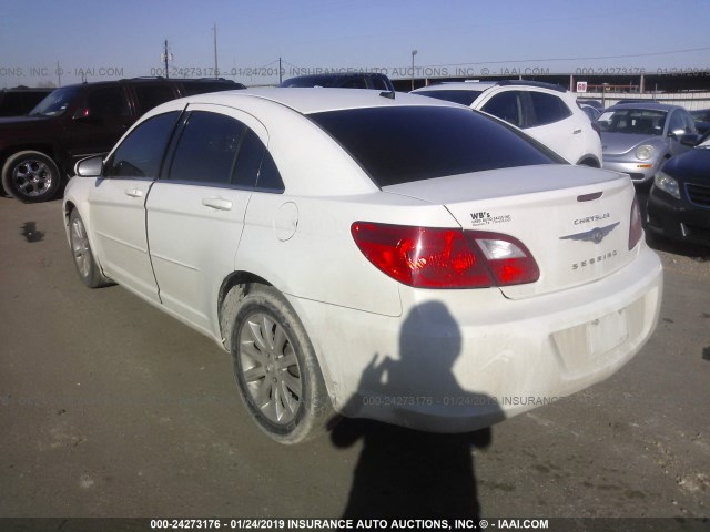 1C3CC5FB3AN141163 - 2010 CHRYSLER SEBRING LIMITED WHITE photo 3