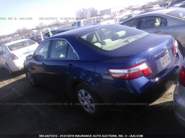 4T1BE46K77U014695 - 2007 TOYOTA CAMRY NEW GENERAT CE/LE/XLE/SE BLUE photo 3