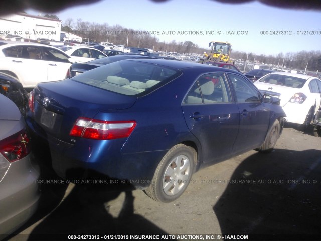 4T1BE46K77U014695 - 2007 TOYOTA CAMRY NEW GENERAT CE/LE/XLE/SE BLUE photo 4